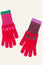 QUINTON CHADWICK Love Hope Fingerless Gloves | Red/Pink/Green