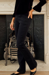 PIESZAK Marija Mid Rise & Flare Leg Jeans | Black