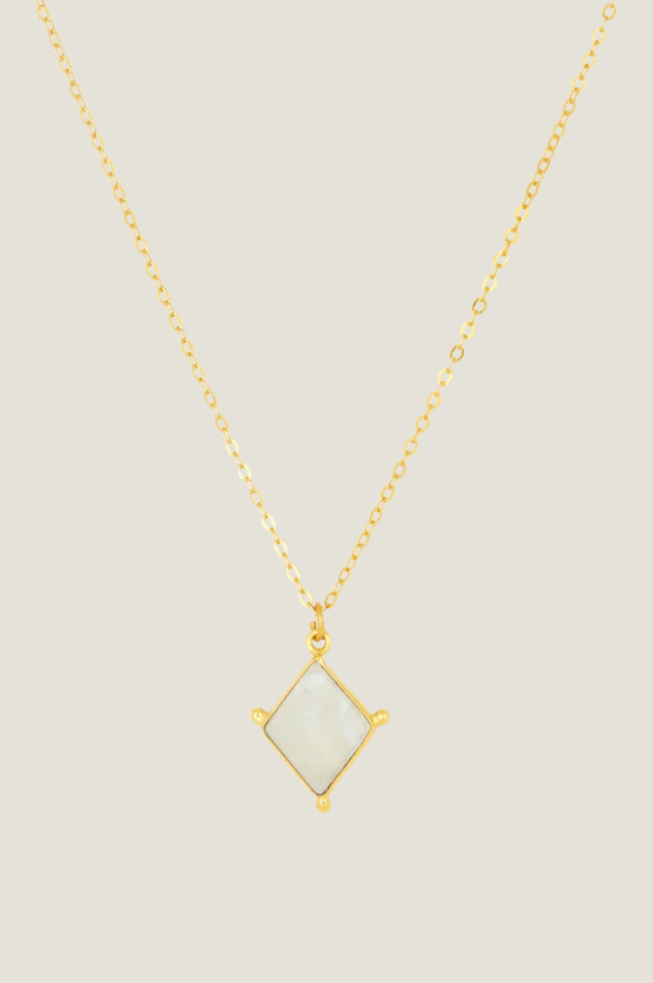Lyra necklace | Gold/White