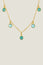 Maeve Charm necklace | Gold/Turquoise