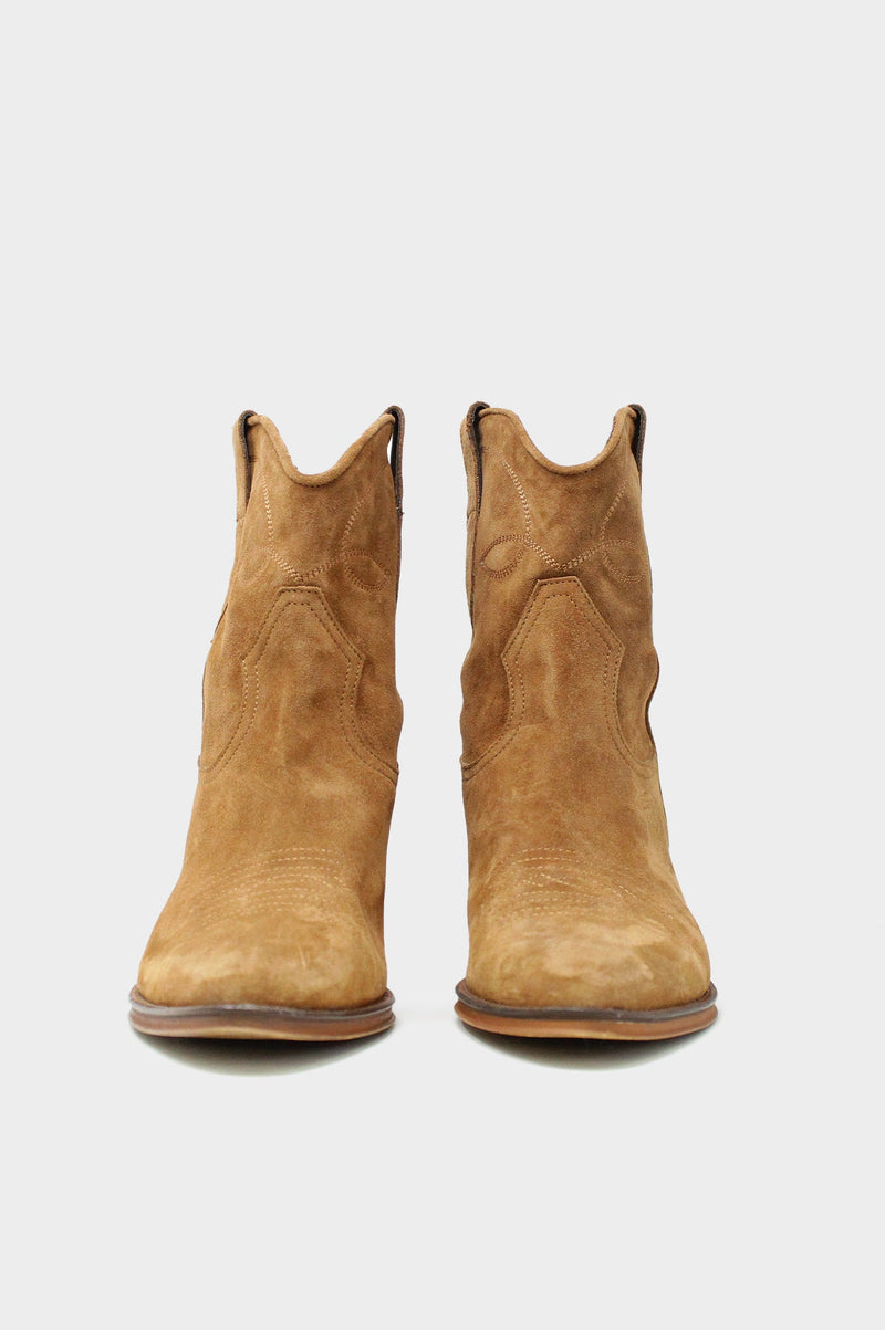 Camilla Short Cowboy Boots | Tan
