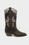 ALPE Metallic Cowboy Boots | Charcoal