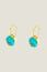 Miami Shores Aqua Earrings | Turquoise/Gold