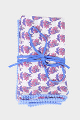 Napkin-Pack-Of-4-Dandelion-White-Blue