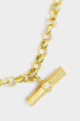Chunky T-Bar Necklace | Gold