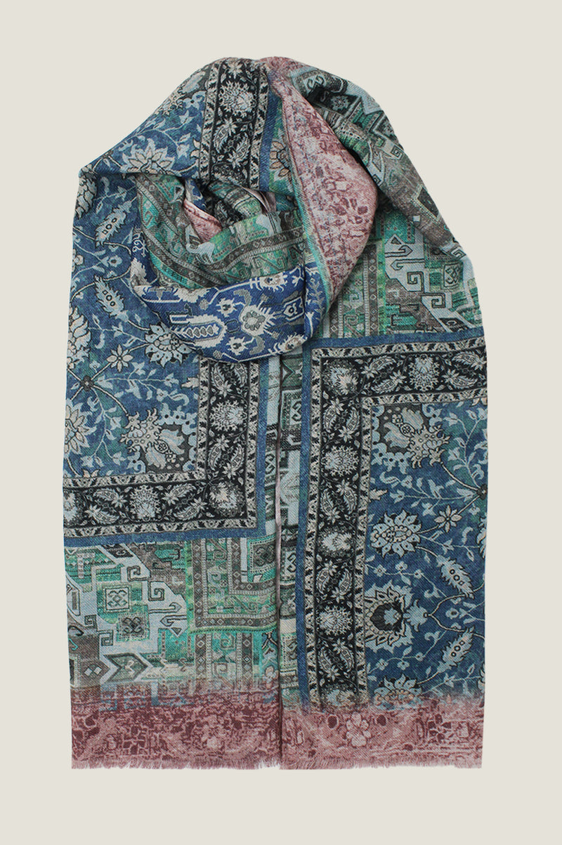 OMBRE Abstract Print Scarf | Multicoloured