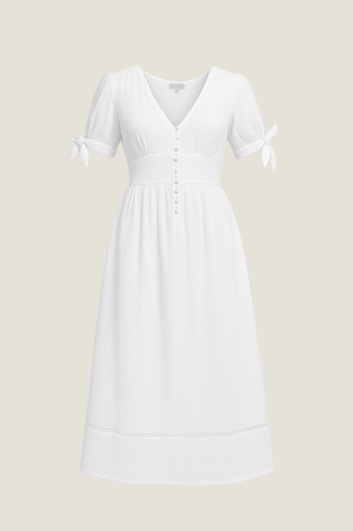 Aspiga Ladies Sustainable Olga Cotton Cheesecloth Dress Summer