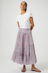 One-Size Skirt-Lily-Flower-Grey