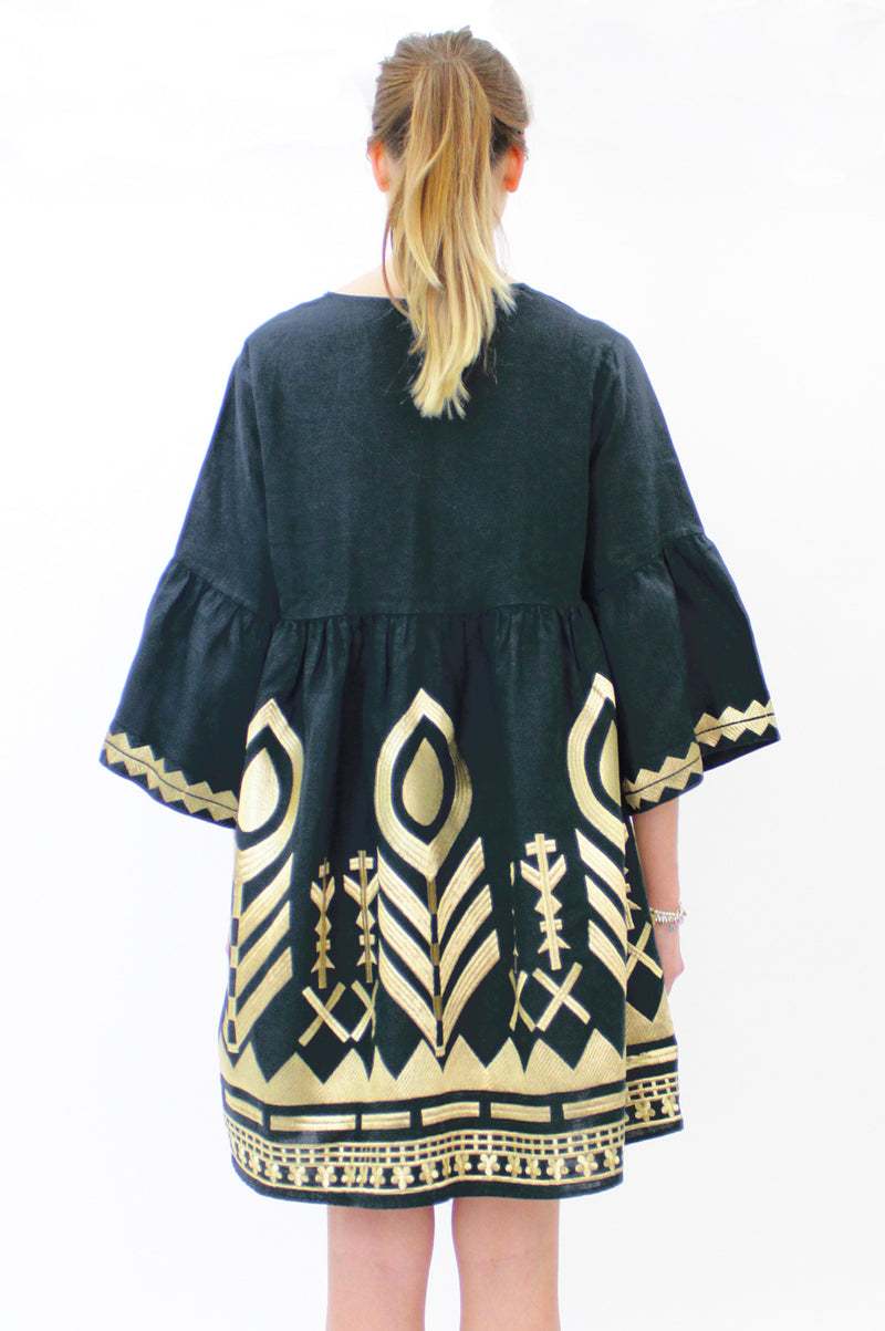    OpheliaEmbroideredShortDress_Charcoal_Gold  1330 × 2000px  Ophelia Embroidered-Short-Dress-Charcoal-Gold