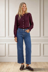 Vienna Long Sleeve Blouse | Burgundy
