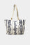 Paros Jute Bag | White/Navy