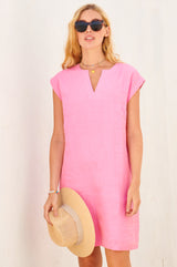 APPROVED * Dori Linen Dress | Pink - Aspiga
