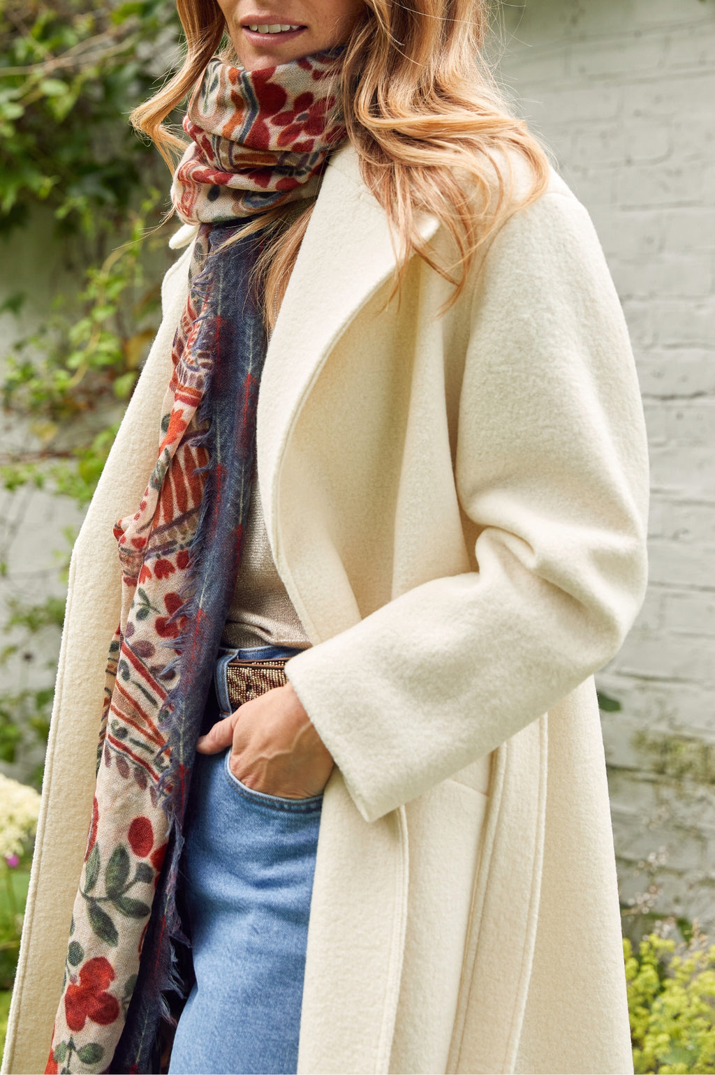 Aspiga Ladies Sustainable Wool Coat Cream