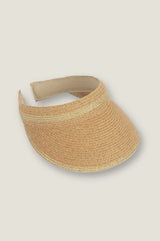 Woven Visor | Natural/Gold
