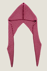 Bonnet Stripe Cashmere Hat | Plum/Pink