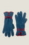 Touchscreen Wool & Cashmere Blend Gloves | Teal/Burgundy