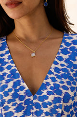 Lyra necklace | Gold/White