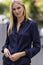Frill Detail Satin Blouse | Navy
