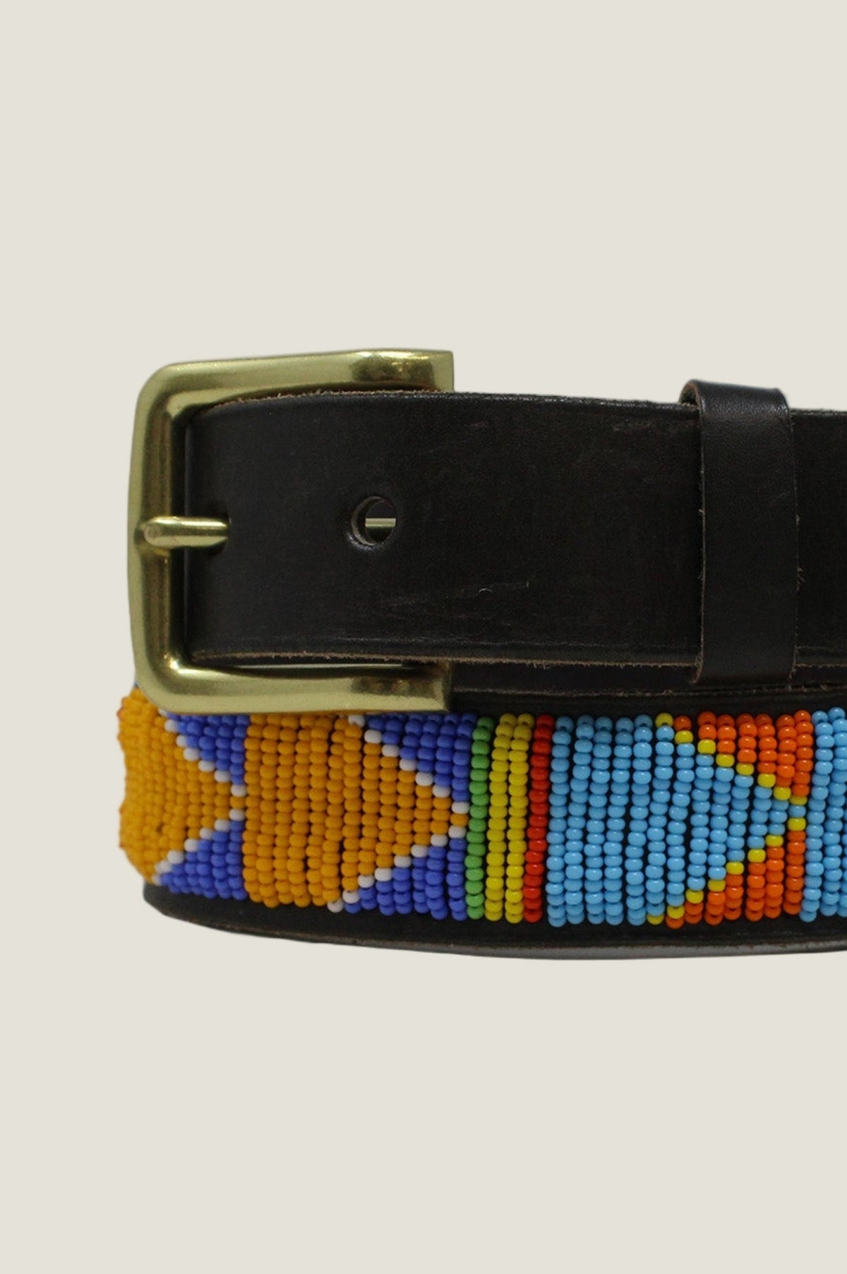 Aspega beaded leather belt 1 main image 3