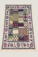 Floral Aztec Print Scarf | Neutral/Burgundy