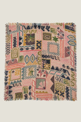 Geometric Print Square Scarf | Neutral/Multi