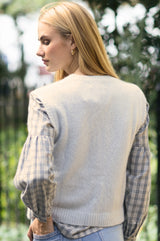Alpaca Blend Knitted Tank | Grey