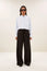 Pelle Pinstripe Pant | Brown