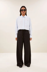 Pelle Pinstripe Pant | Brown