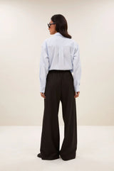 Pelle Pinstripe Pant | Brown