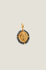 Santa Maria Charm | Gold/Hematite