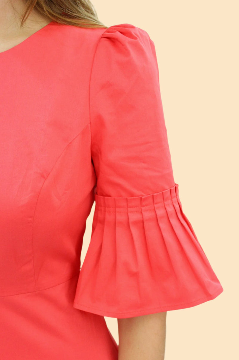 Scarlett-Cotton-Sateen-Dress-Coral
