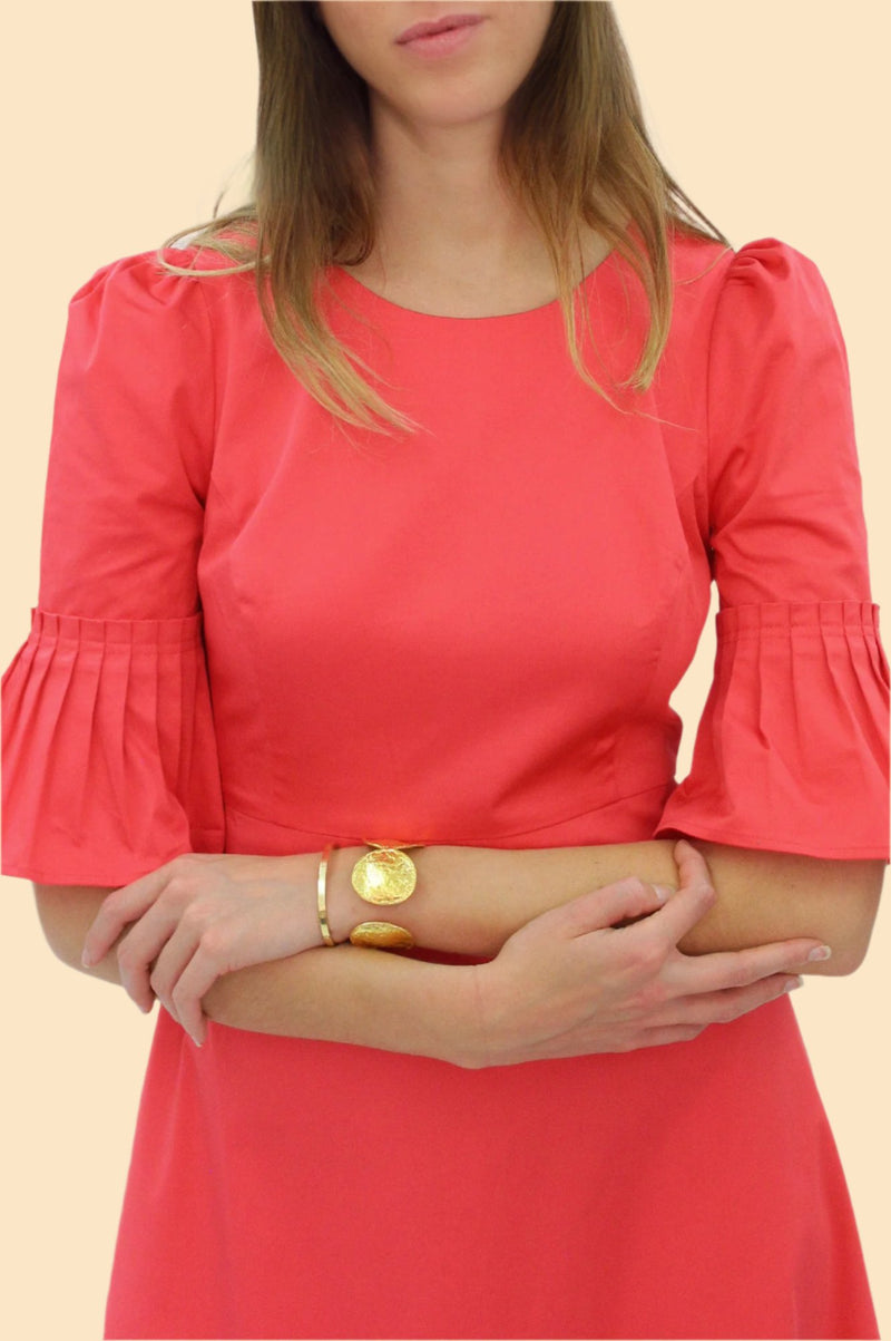 Scarlett-Cotton-Sateen-Dress-Coral