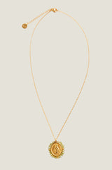 Santa Maria Necklace | Gold/Shiny Green