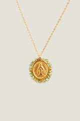 Santa Maria Necklace | Gold/Shiny Green