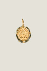 Santa Maria Charm | Gold/Shiny Lime