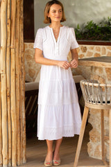 Broderie Sienna Dress | White