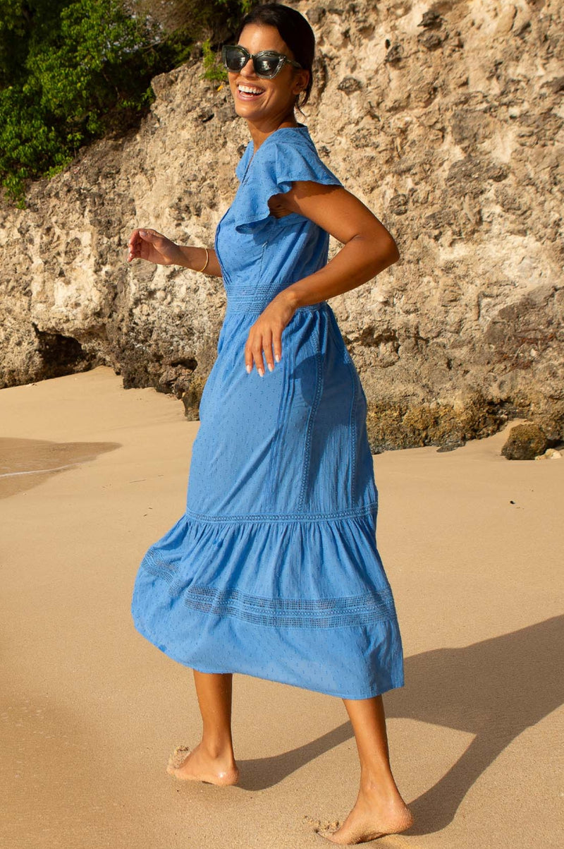 Nyla Beach Kaftan | Blue