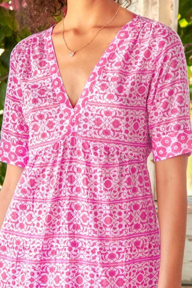 aspiga pink dress Buy Aspiga Pink Mara Cotton Dress from Next USA