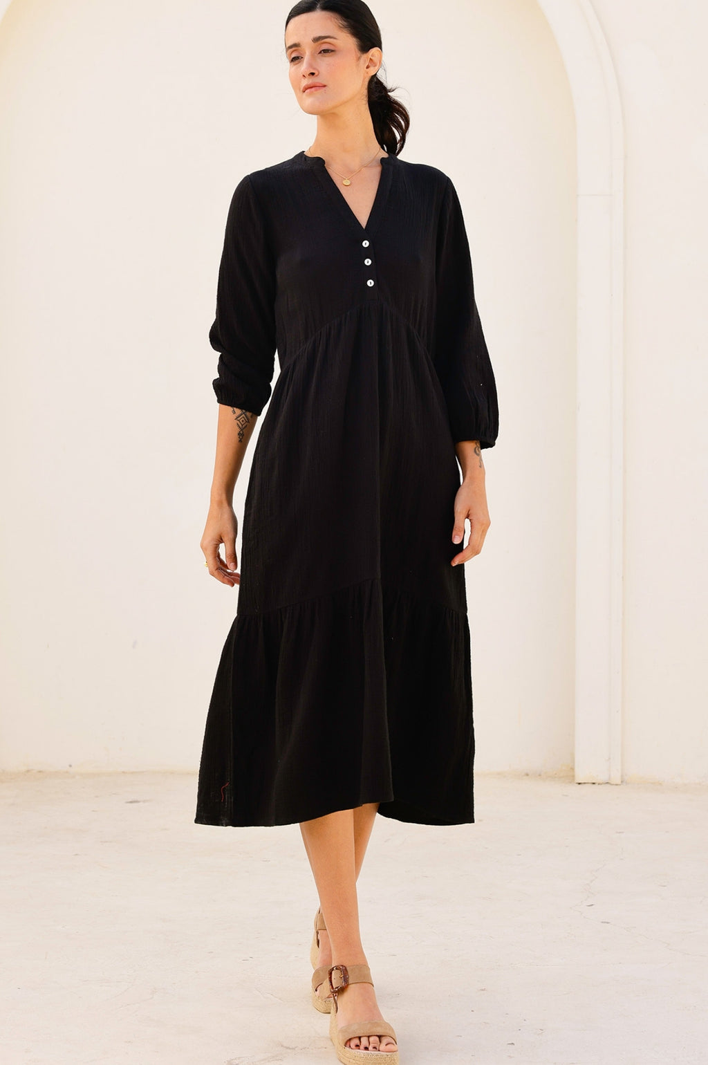 Serena Cheesecloth Dress