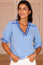 June Organic Cotton Blouse | Blue/Cobalt