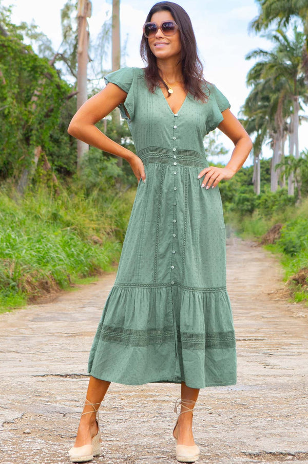 Nyla Beach Kaftan | Light Khaki
