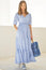 Billie Short Sleeve Dress | Clover Arches Blue/White