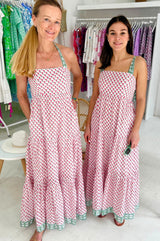 Tabitha Maxi Dress | Fun Flower White/Pink