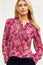 Kassidy Blouse | Hazy Floral Burgundy/Pink