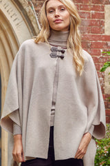 Knitted Cape | Oat