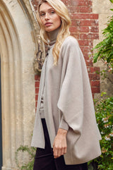 Knitted Cape | Oat