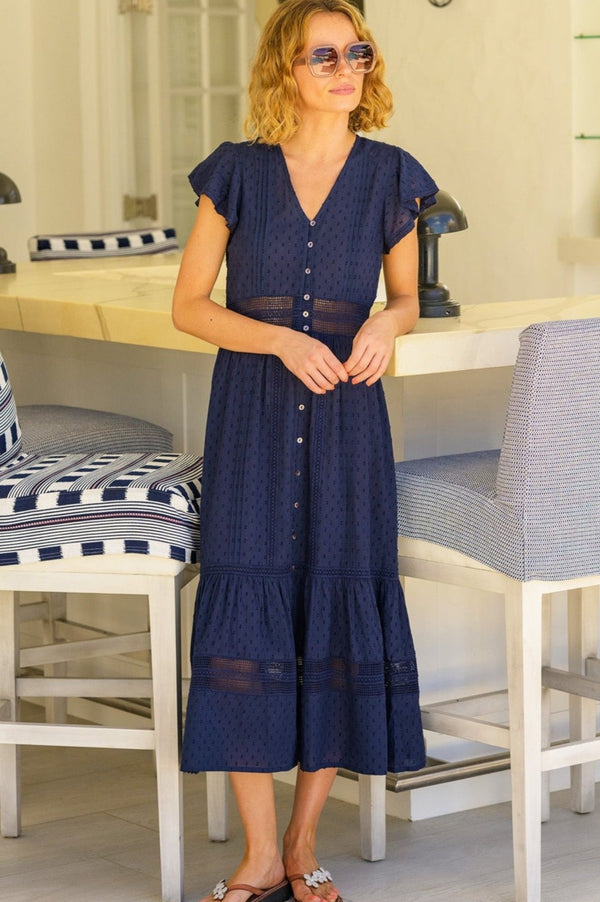 Nyla Beach Kaftan | Navy