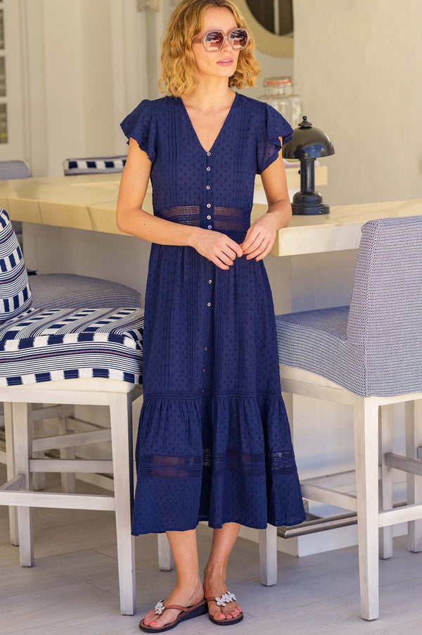 Nyla Beach Kaftan | Navy