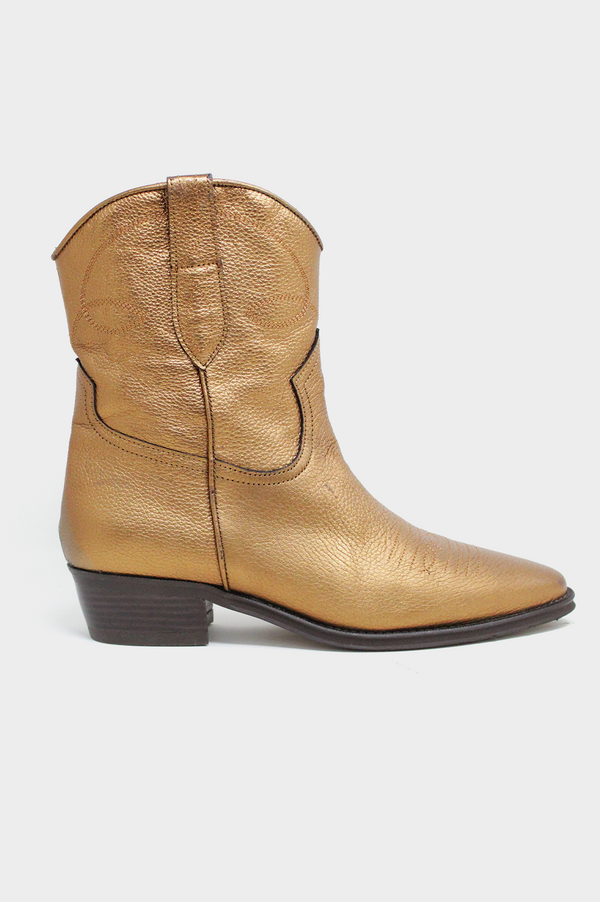Camilla Short Cowboy Boots | Copper