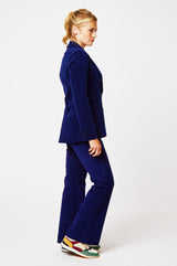 Charlie Stretch Corduroy Trousers | Atlantic Blue